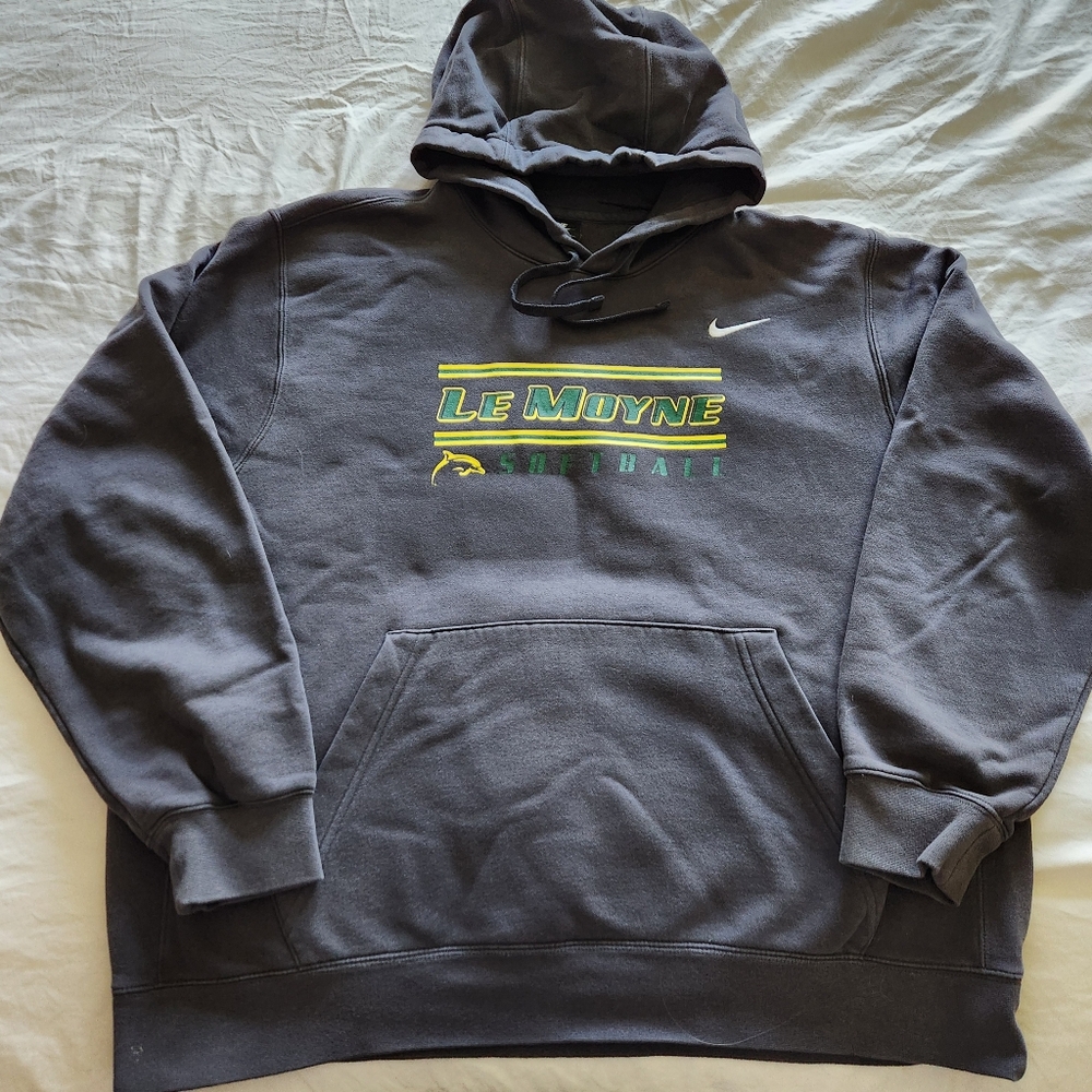 Nike Gray LeMoyne College Pullover Hoodie